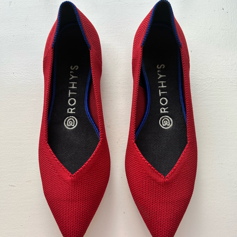 Rothy's Red the point  Elegant and Versatile
